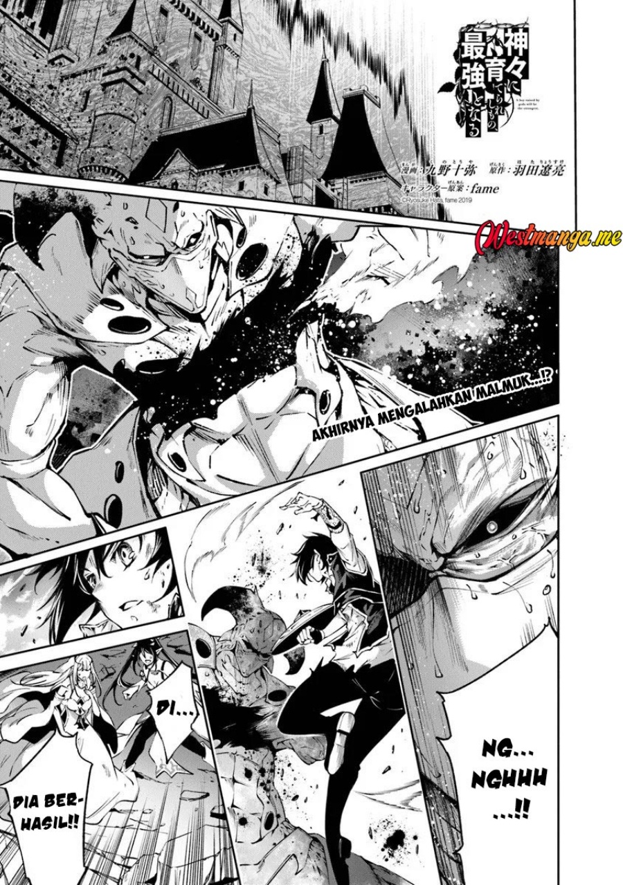 Kamigami ni Sodaterare Shimo no, Saikyou to Naru chapter 59